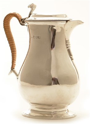 Lot 514 - Silver hot water jug
