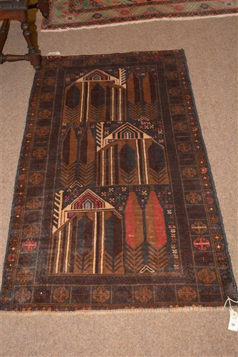 Lot 831 - Beluchi rug