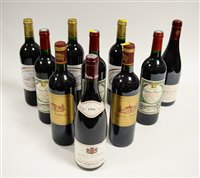 Lot 1094 - Ten bottles of red wine.