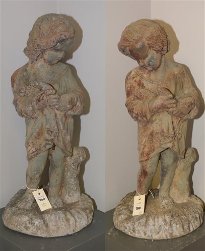 Lot 760 - A pair of garden ormanets.