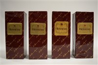 Lot 1067 - Four bottles of Hennessy cognac