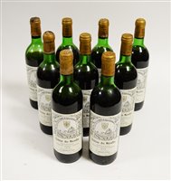 Lot 1085 - Eight bottles of red wine