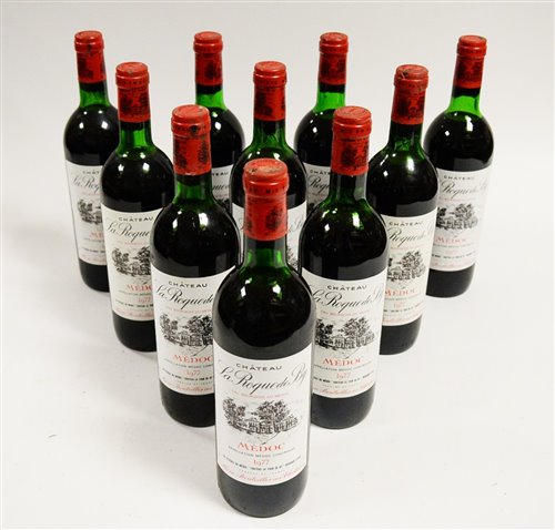 Lot 1087 - Ten bottles of red wine