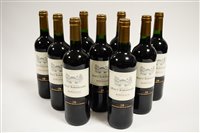 Lot 1123 - Nine bottles of Bordeaux