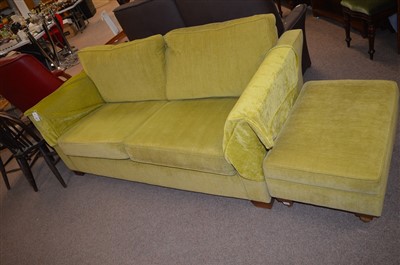 Lot 780 - Sofa and footstool