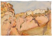 Lot 201 - Anthony Gross - watercolour.
