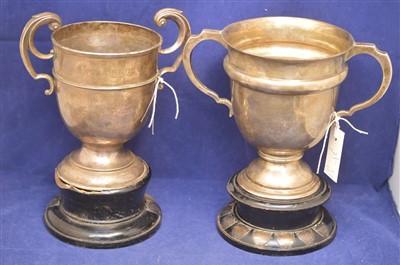 Lot 321 - Two silver Wallsend Rifle Club trophy cups