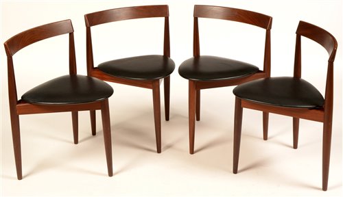 Lot 53 - Frem Rojle for Hans Olsen: four teak dining chairs