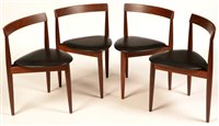 Lot 53 - Frem Rojle for Hans Olsen: four teak dining chairs