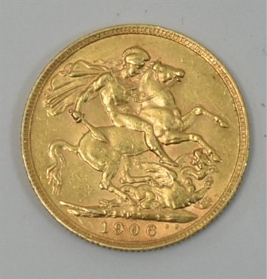 Lot 127 - Edward VII gold sovereign