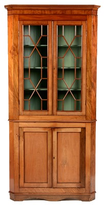 Lot 804 - A 19th Century mahogany standing corner cabinet.