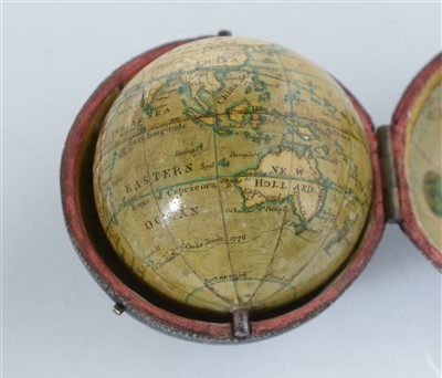 Lot 414 - A 2-inch Newton's pocket globe, English,...