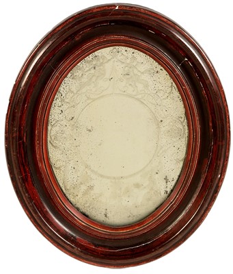 Lot 166 - Attributed to Robert Hudson, Newcastle upon Tyne: a George III oval mirror.
