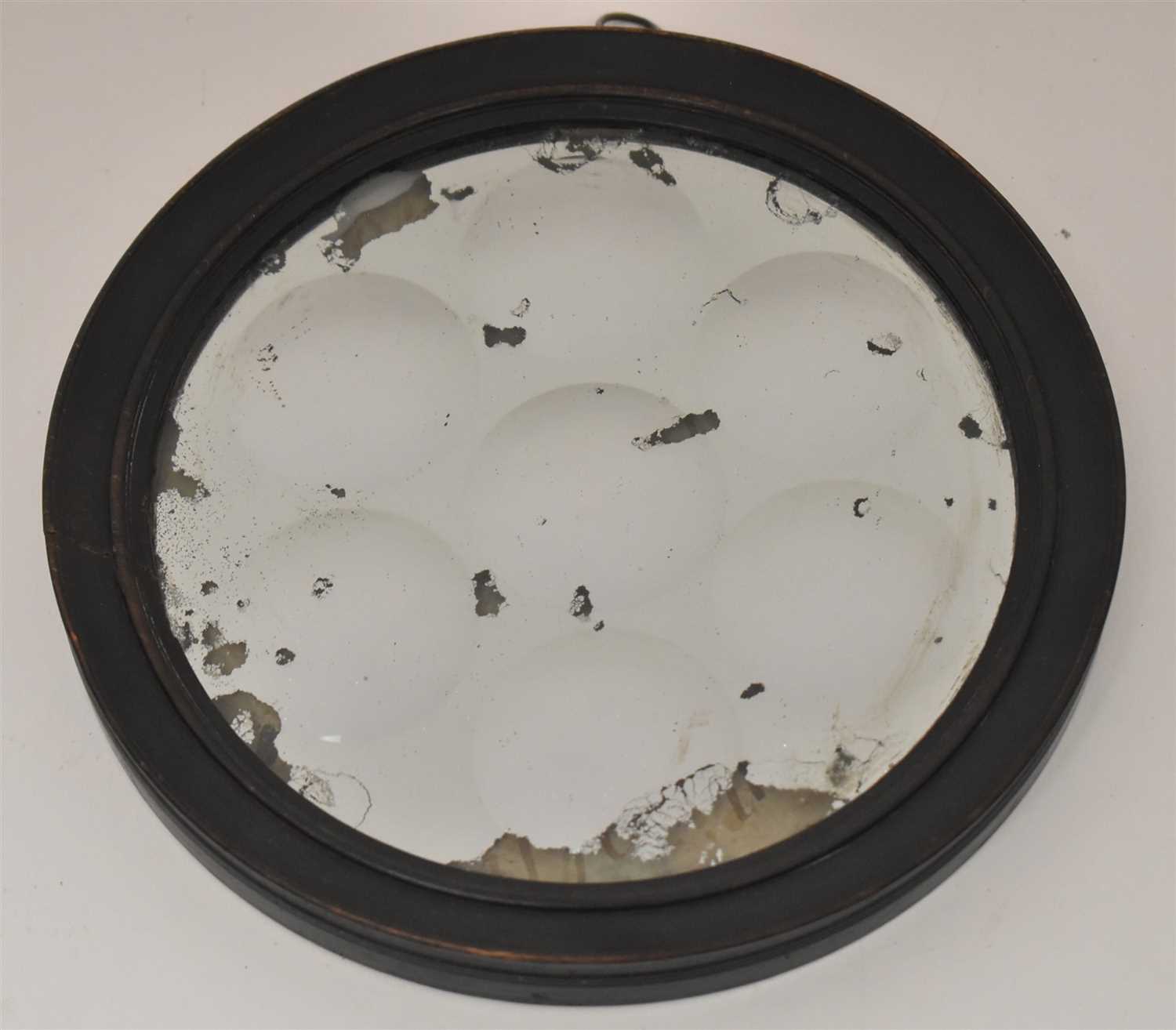 Lot 807 - An 18th Century circular mirror, with seven...