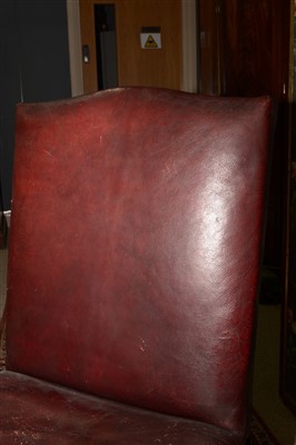 Lot 771 - A George III mahogany dining chair.