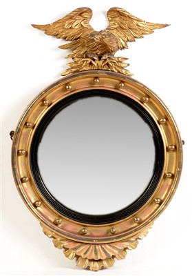 Lot 762 - Regency Convex Mirror