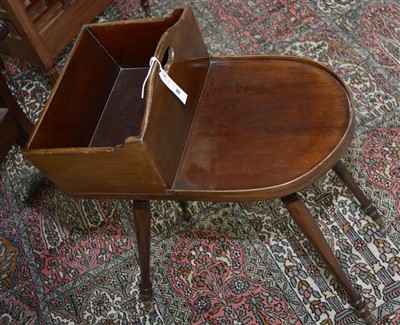 Lot 765 - A Georgian style mahogany butlers assistant or cutlery/plate stand.