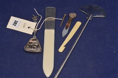 Lot 382 - Silver and other items