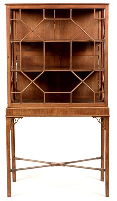 Lot 793 - A Chippendale style mahogany display cabinet.