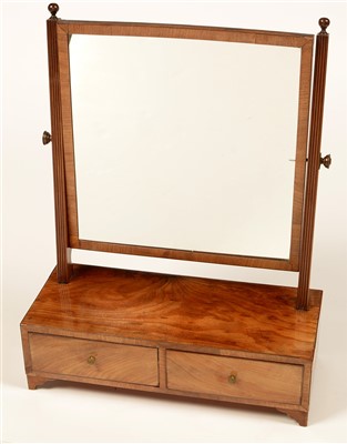 Lot 810 - A swing framed toilet mirror.