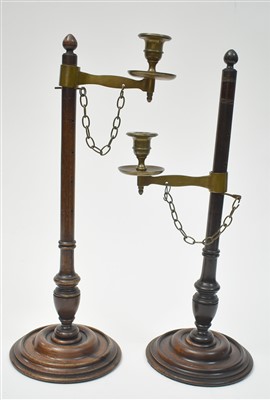 Lot 447 - A pair of candlesticks from the Royal Yacht Britannia