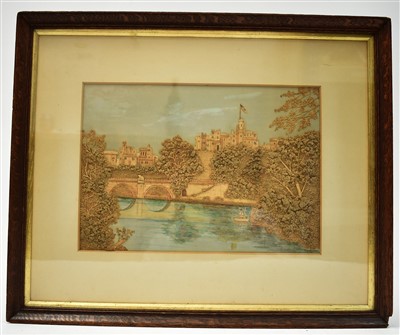 Lot 401 - Alnwick Castle woodwork picture
