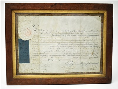 Lot 410 - George III signed commission