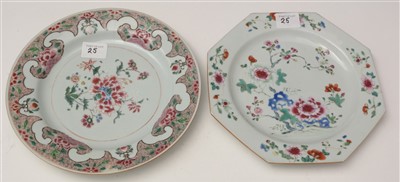 Lot 25 - A pair and two plates.