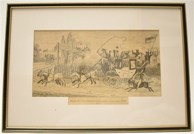 Lot 320 - 1826 Alnwick Election engraving