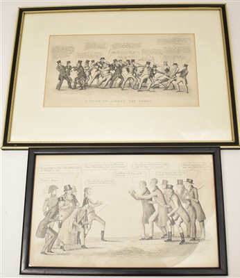 Lot 322 - 1826 Alnwick Election engraving