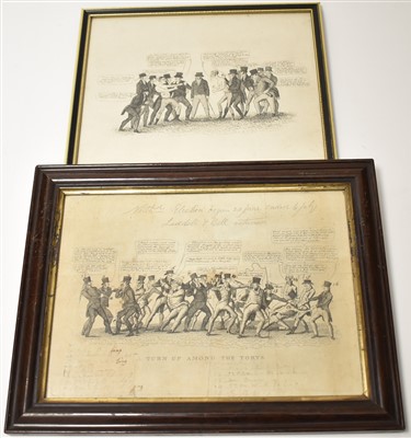 Lot 323 - 1826 Alnwick Election engraving
