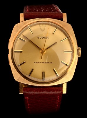 Lot 65 - A Tudor 9ct. gold gentleman's wristwatch.