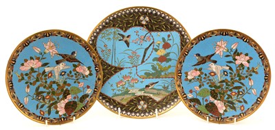 Lot 66 - Three pieces of cloisonne.