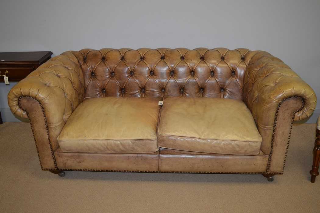 Lot 660 - Chesterfield sofa
