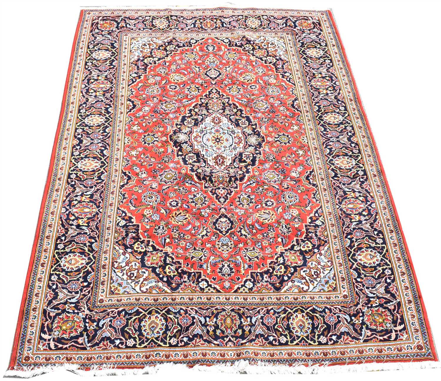 Lot 708 - Kashan carpet