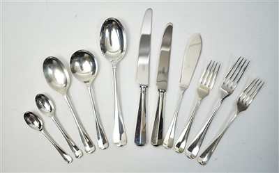 Lot 492 - Suite of silver cutlery
