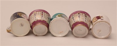 Lot 89 - Miscellaneous Staffordshire bone china and Pearlware miniatures.