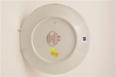 Lot 86 - A Barr, Flight and Barr dessert plate; and an English porcelain milk jug.