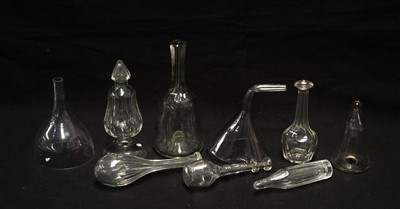 Lot 190 - Early/mid 19th Century cut glass toddy lifters.