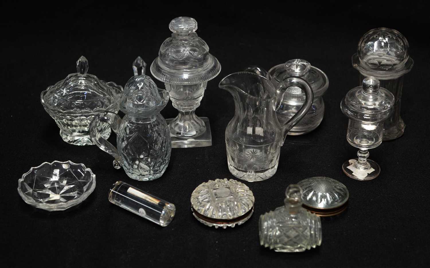 Lot 201 - Miscellaneous items of cut glass.