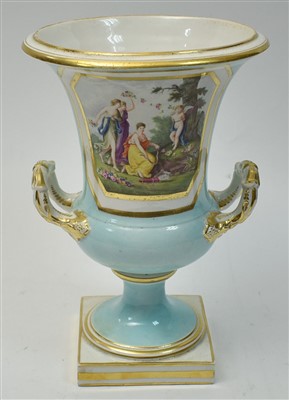Lot 111 - An early 19th Century Derby capana-shaped vase