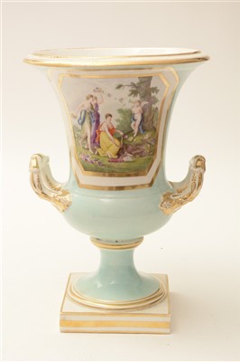 Lot 111 - An early 19th Century Derby capana-shaped vase