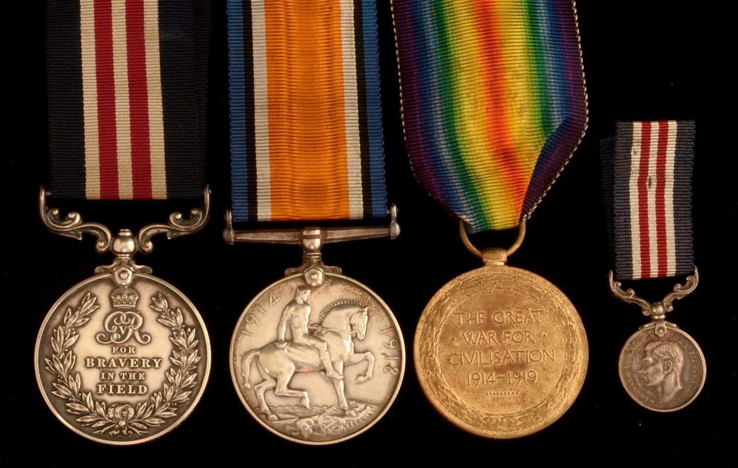 Lot 1523 - First World War Military Medal Group