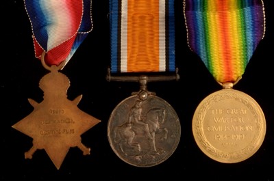 Lot 1633 - First World War General Service medals