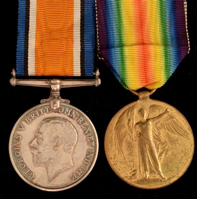 Lot 1638 - Pair of First World War medals