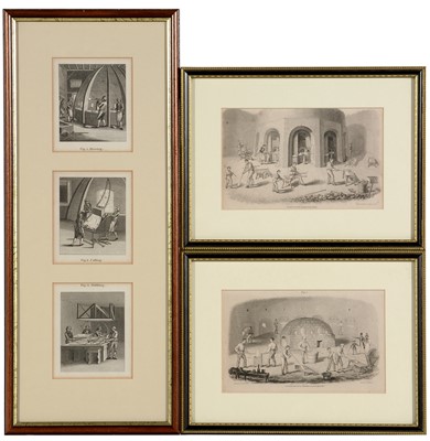 Lot 168 - G. Aikman after W. Cooper: a pair and three engravings mounted in one.