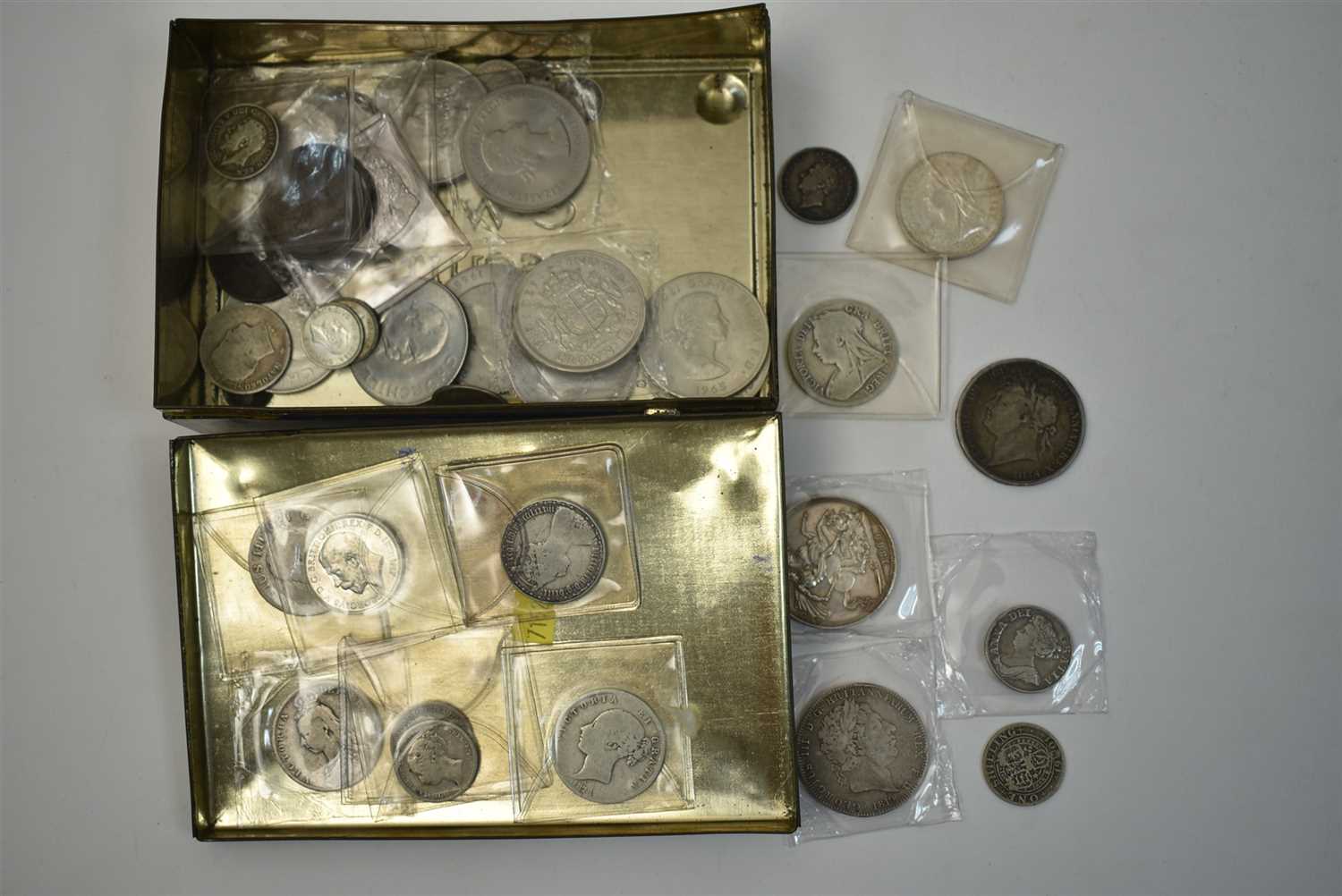 Lot 105 - British silver and other coinage