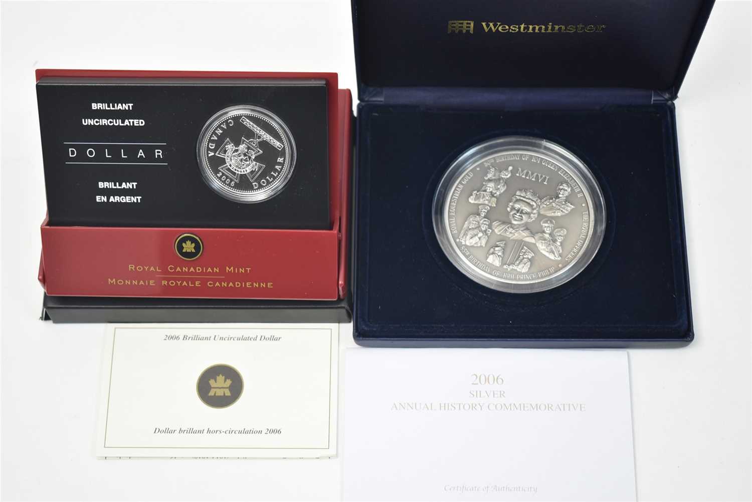 Lot 126 - Two silver commemorative coins