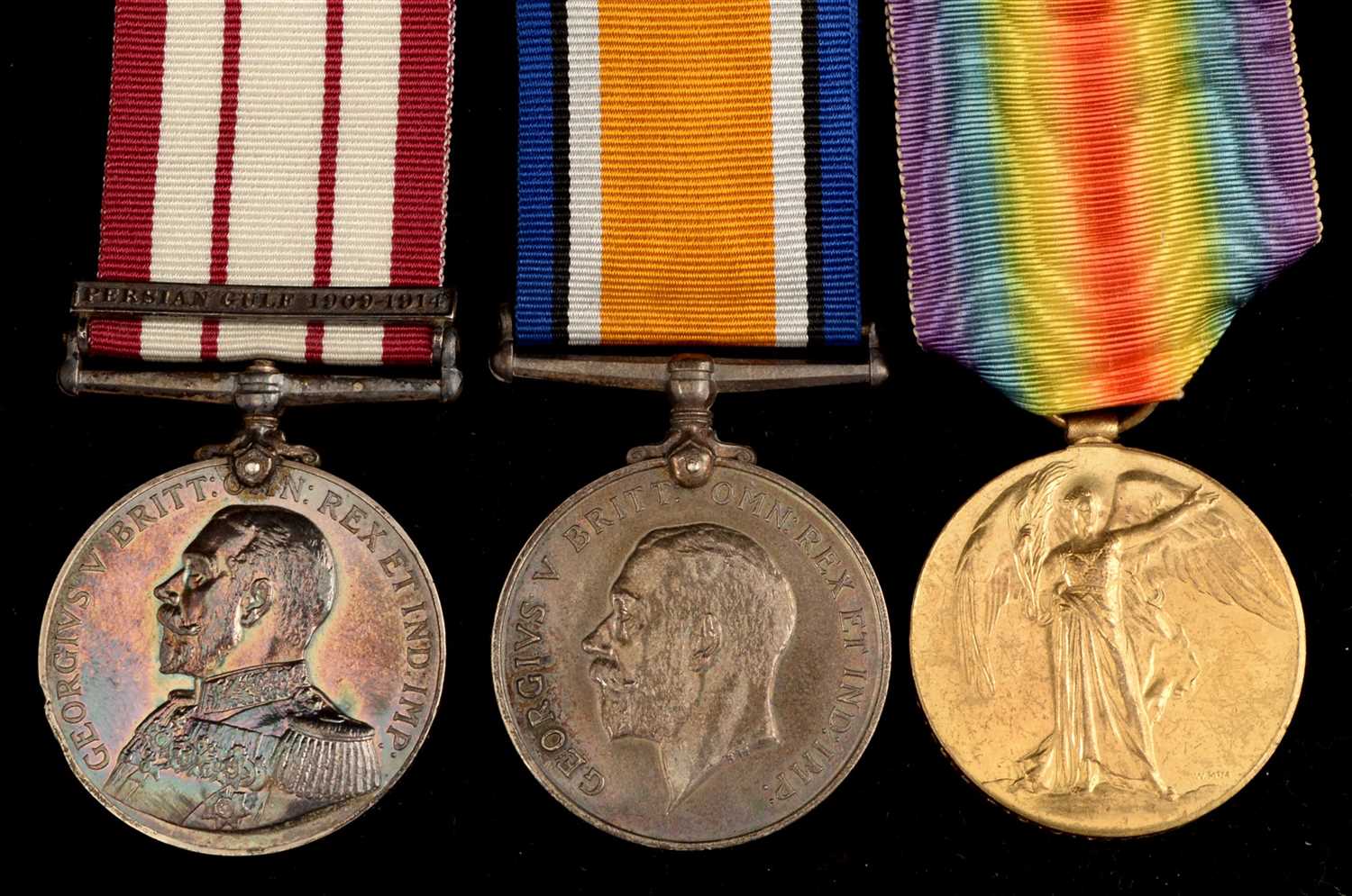 Lot 1650 - First World War General Service medals