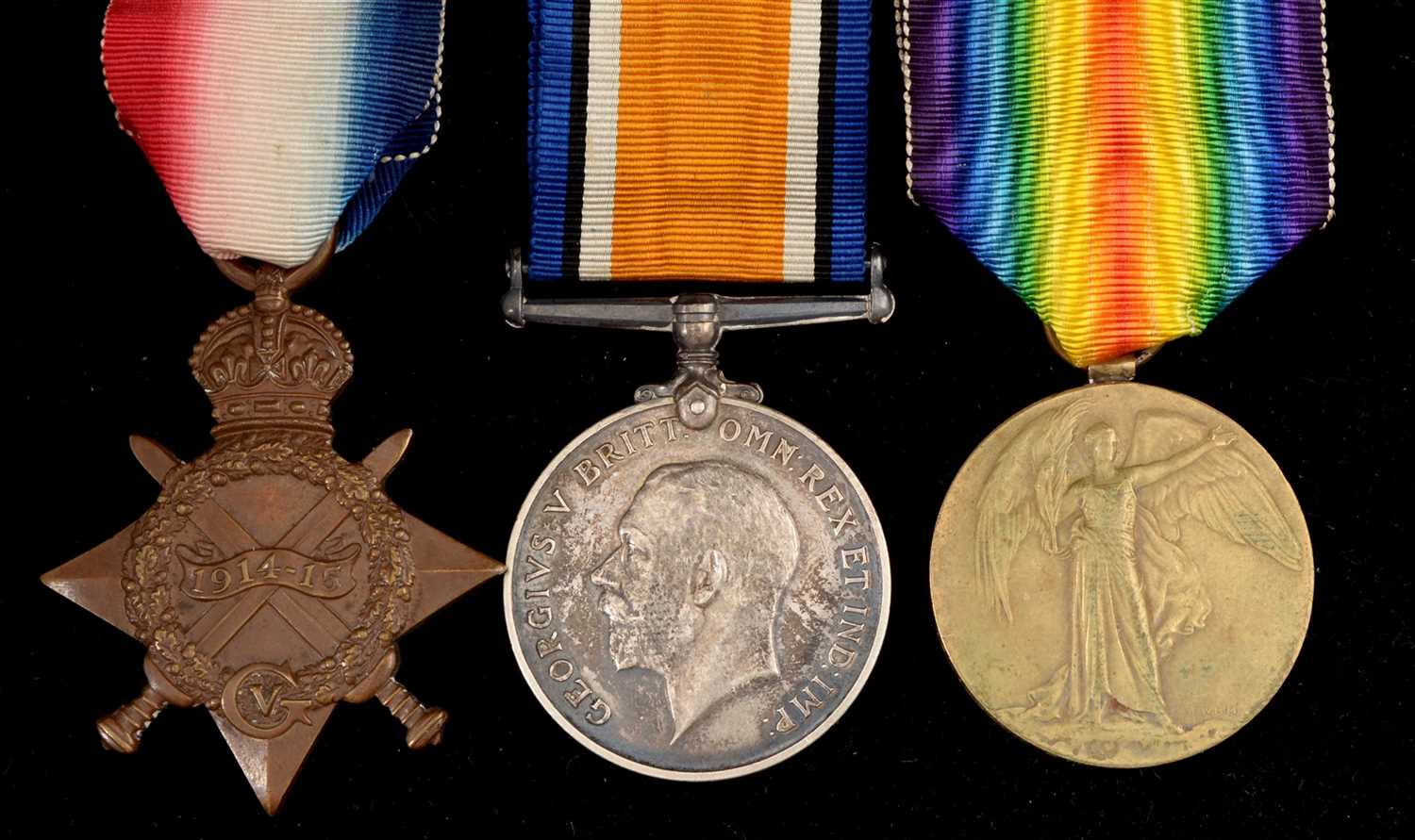Lot 1653 - First World War General Service medals